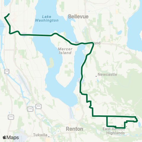 Metro Transit Lake Kathleen - Seattle map