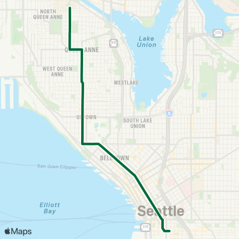 Metro Transit Seattle Pacific - Downtown map