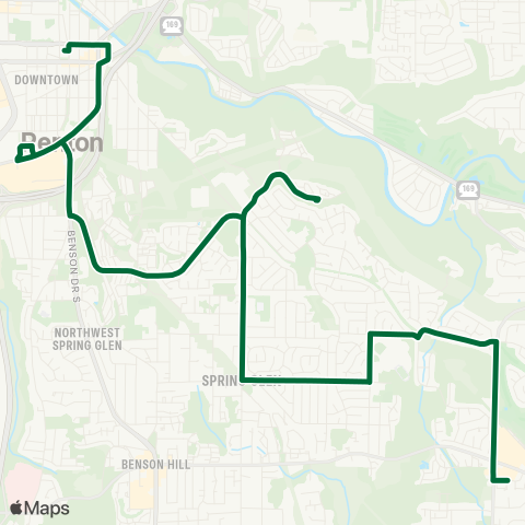 Metro Transit Fairwood - Renton Transit Center map