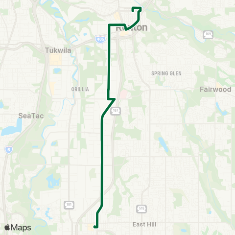 Metro Transit Kent Sounder Station - Renton TC map