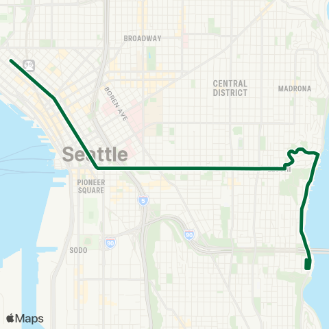 Metro Transit Colman Park - Downtown map