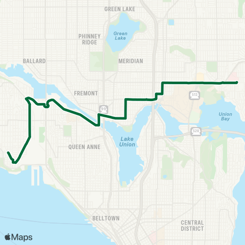 Metro Transit Children's Hosp - Fremont - Central Magnolia map