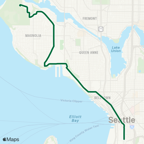 Metro Transit Discovery Park - Downtown map