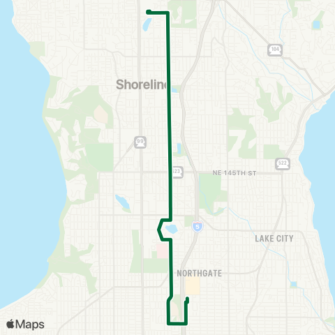 Metro Transit Aurora Village TC - Northgate Station map