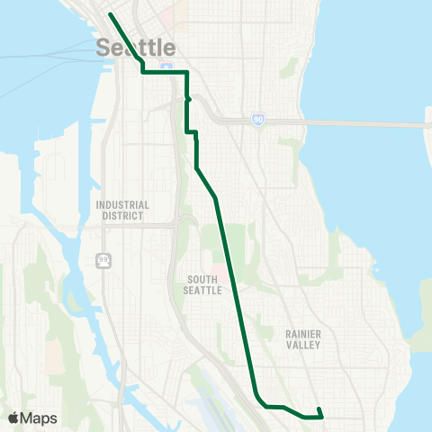 Metro Transit Othello Station - Beacon Hill - Downtown map