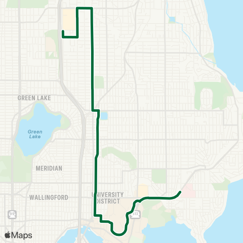 Metro Transit Northgate - Roosevelt - University Dist map