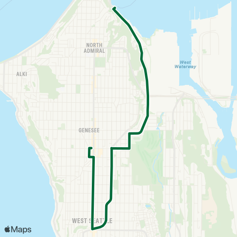 Metro Transit Seacrest Park - West Seattle Junction map