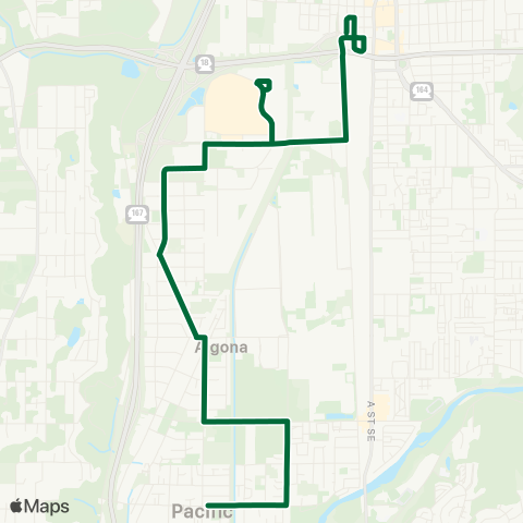 Metro Transit Pacific - Algona - Auburn Station map