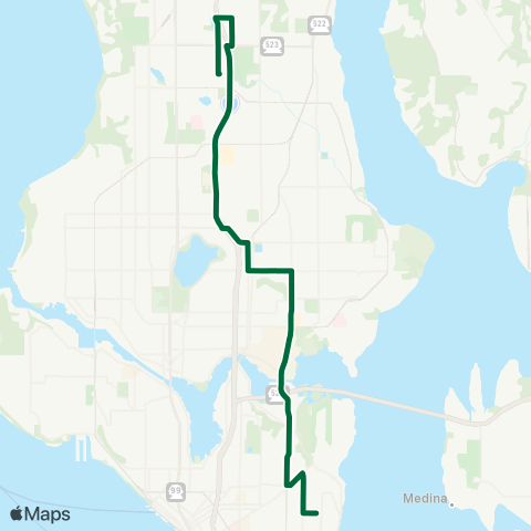 Metro Transit Madrona - Lakeside School map