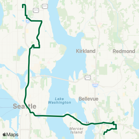 Metro Transit Eastgate - Lakeside School map