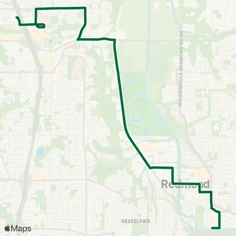 Metro Transit Kingsgate P&R - Redmond Town Center map