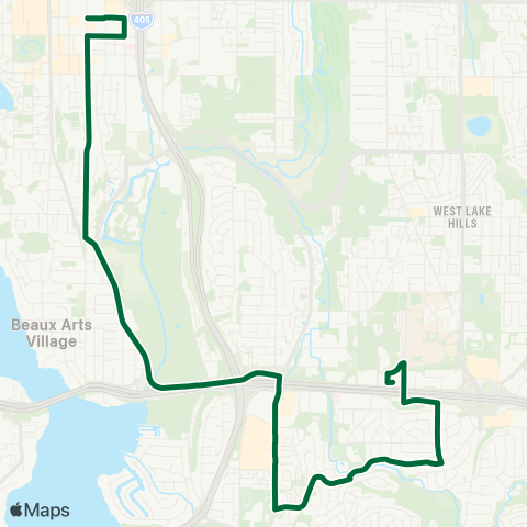 Metro Transit Eastgate P&R - Bellevue Transit Center map