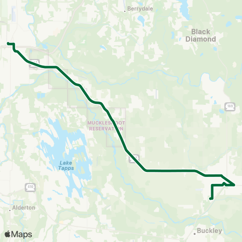 Metro Transit Enumclaw - Auburn Station map