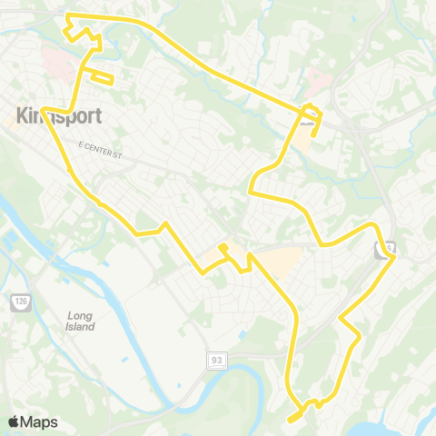 KATS Route 4 map