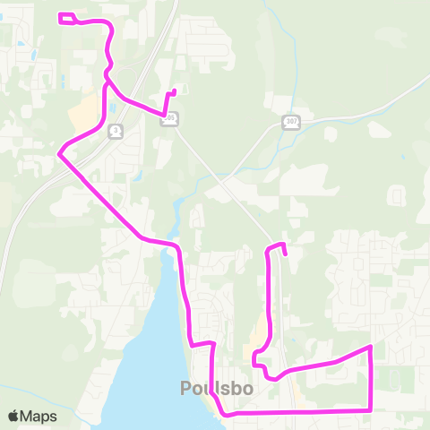 Kitsap Transit Poulsbo Central map