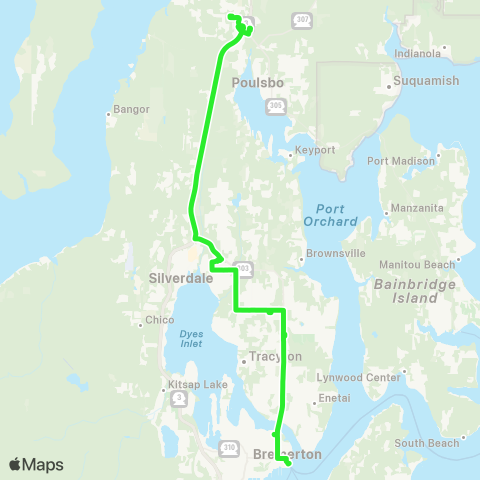 Kitsap Transit North Kitsap Fast Ferry Express map