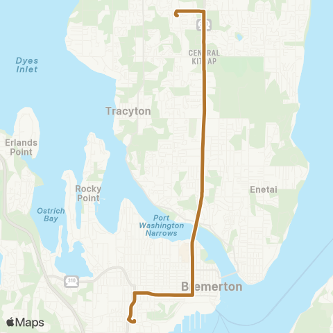 Kitsap Transit Crossroads map