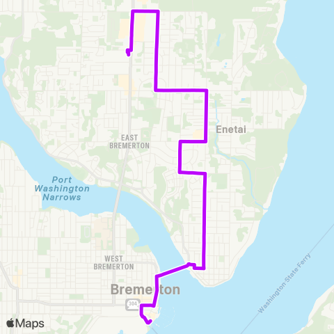 Kitsap Transit Perry map