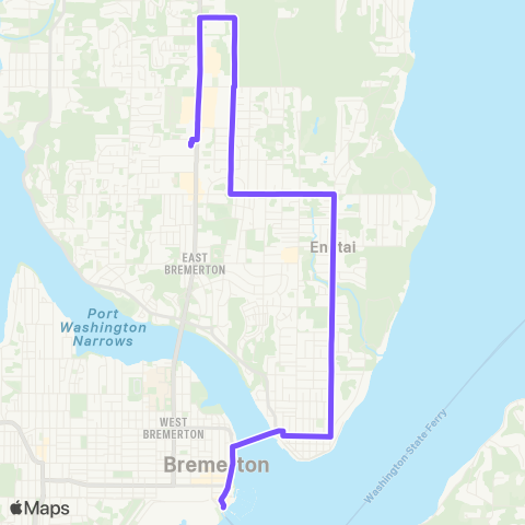 Kitsap Transit Trenton map