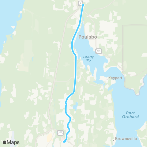 Kitsap Transit Poulsbo / Ridgetop map