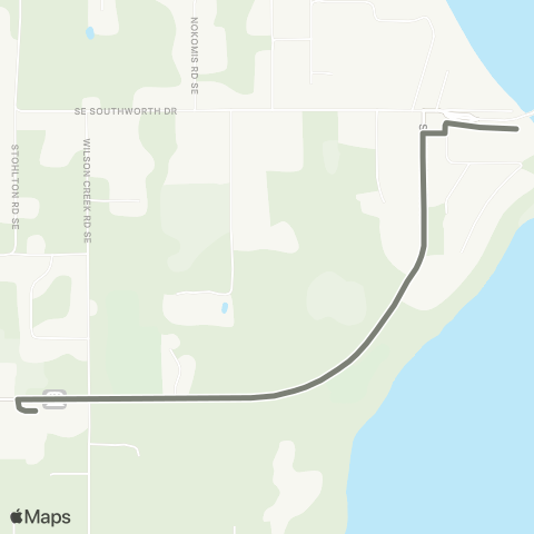 Kitsap Transit Harper Shuttle map