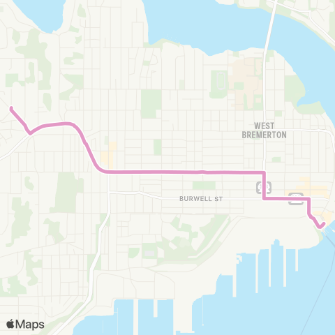 Kitsap Transit Gateway Express map