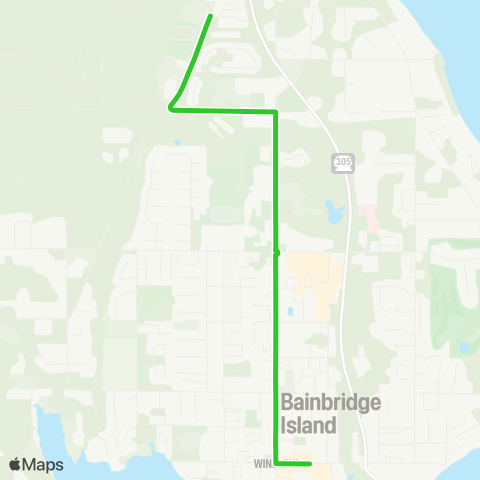 Kitsap Transit BI Ride map