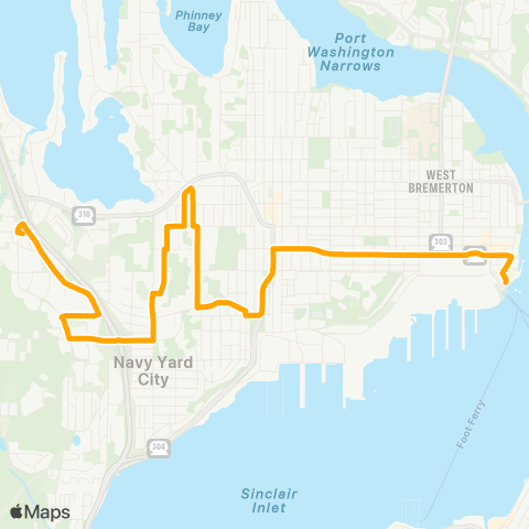 Kitsap Transit Marion map