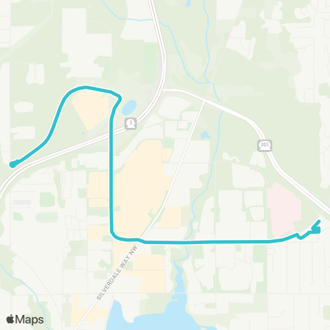 Kitsap Transit Silverdale Ridgetop map