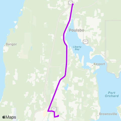 Kitsap Transit Poulsbo / Myhre map