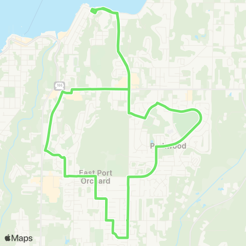 Kitsap Transit Annapolis Commuter map