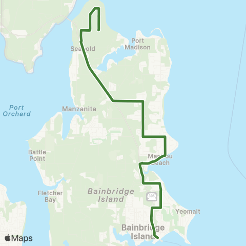 Kitsap Transit Agate Point map