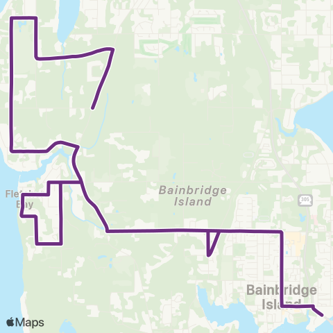 Kitsap Transit Battle Point map