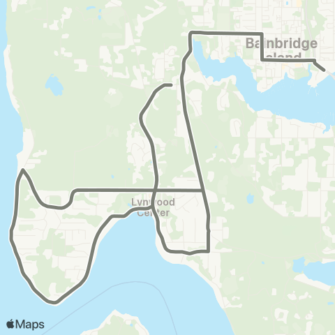 Kitsap Transit Crystal Springs map