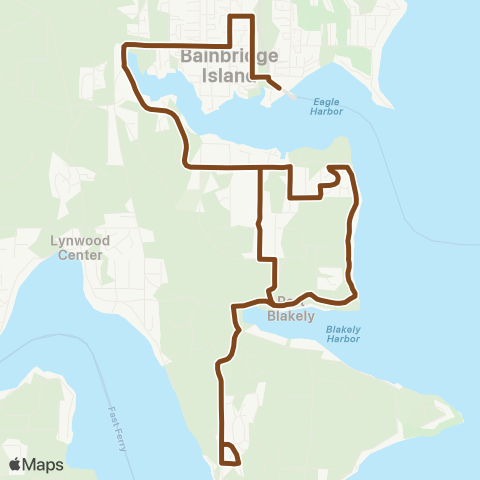 Kitsap Transit Bill Point map