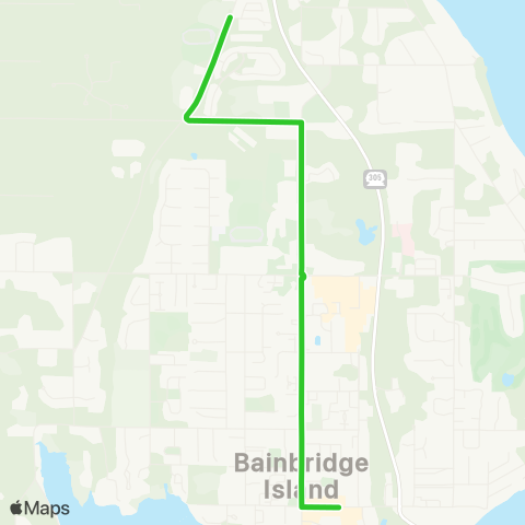 Kitsap Transit BI Ride map