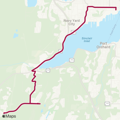 Kitsap Transit Sunnyslope map