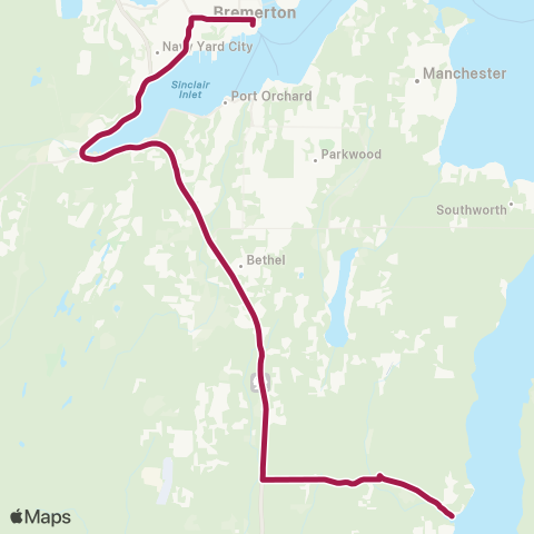 Kitsap Transit Olalla map