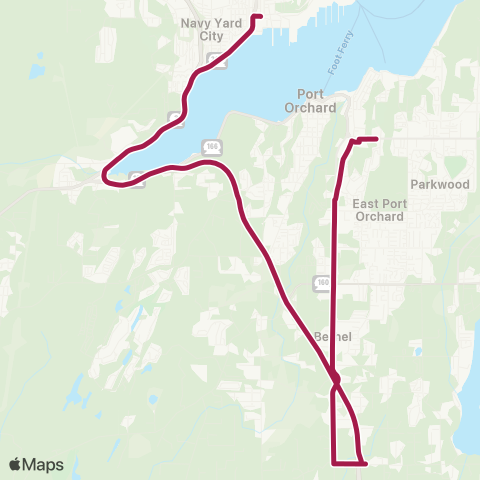 Kitsap Transit Early South map