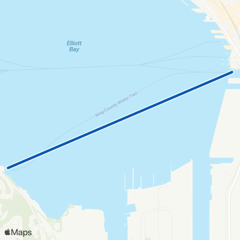 King County Water Taxi West Seattle Route map
