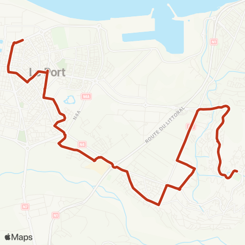 Kar'Ouest Parc St-Thérèse - Pôle d'échange du Port (Par Moulin Joli) map