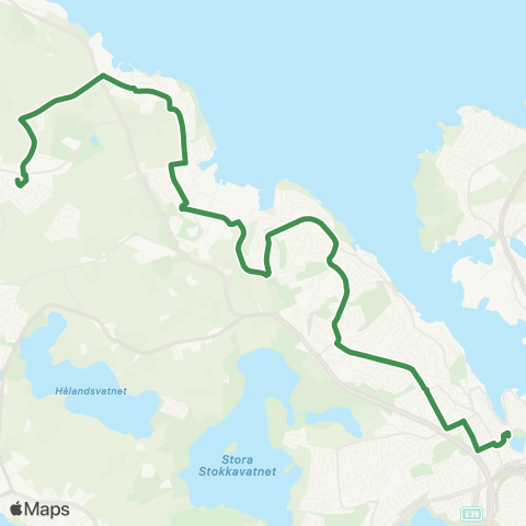 Kolumbus Busslinje i Rogaland map