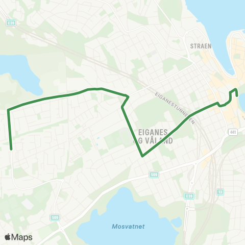 Kolumbus Busslinje i Rogaland map