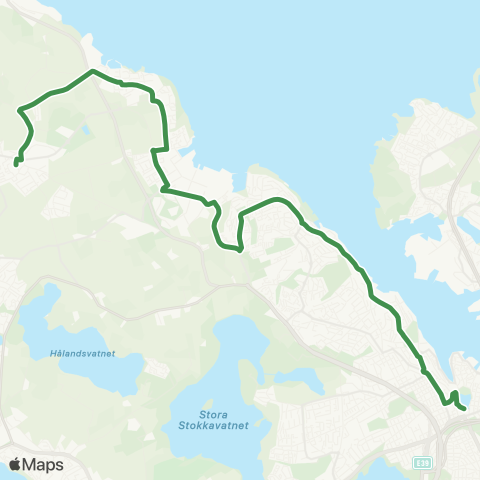 Kolumbus Busslinje i Rogaland map