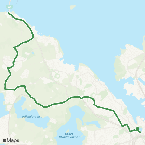 Kolumbus Busslinje i Rogaland map