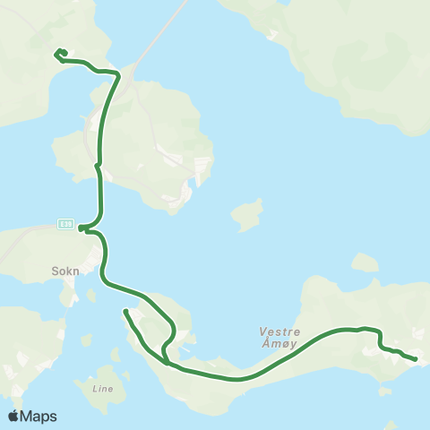 Kolumbus Busslinje i Rogaland map