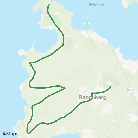 Kolumbus Busslinje i Rogaland map