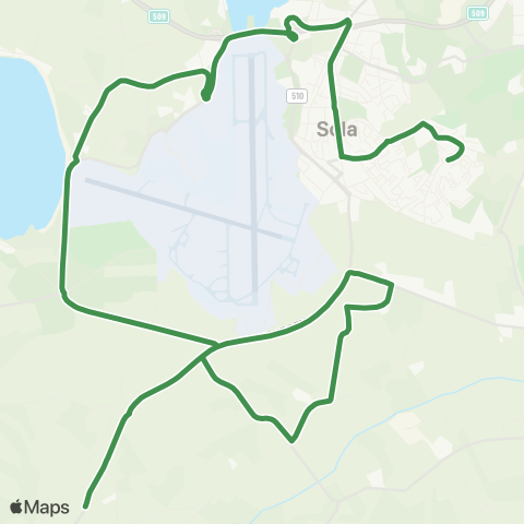 Kolumbus Busslinje i Rogaland map