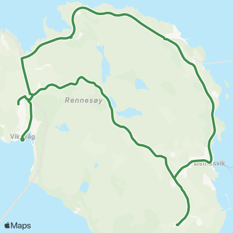 Kolumbus Busslinje i Rogaland map