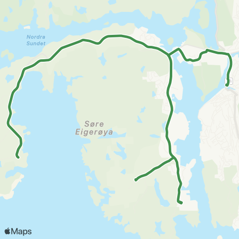 Kolumbus Busslinje i Rogaland map